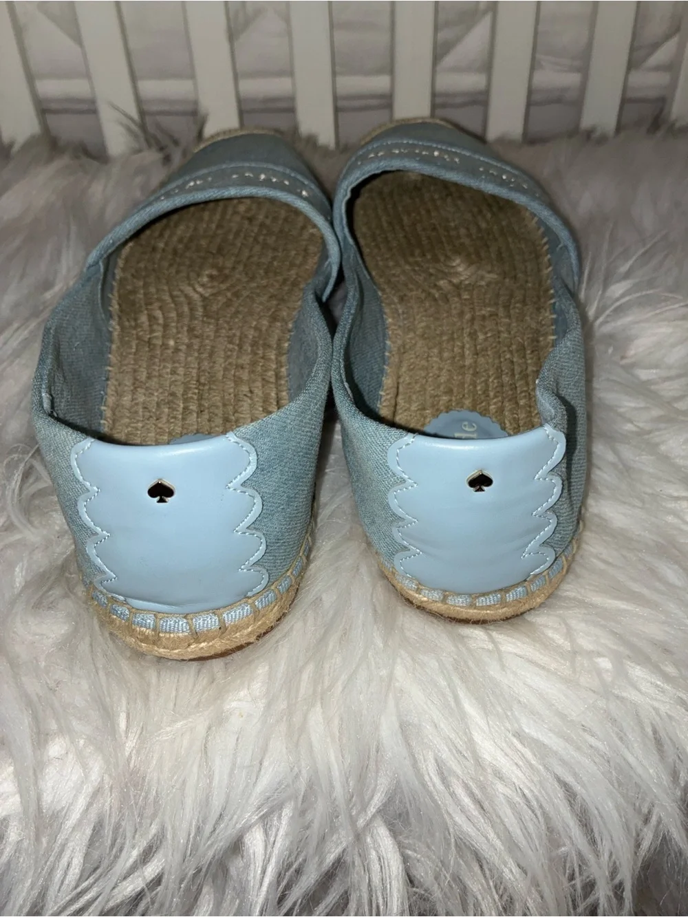 Kate Spade Piper Denim Espadrille Sz 10B